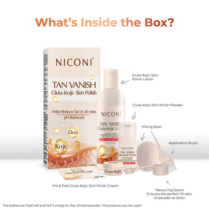 Niconi Tan Vanish Gluta-Kojic Skin Polish - Salon