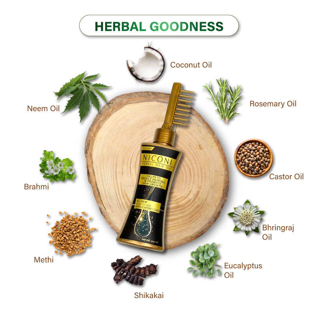 Niconi Herbal Hair Oil 200ml (B2B)