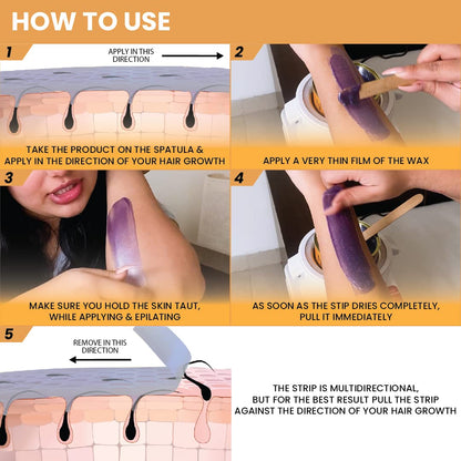 NICONI Stripless Brazilian Full Body Wax