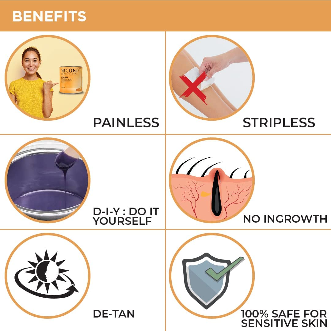 NICONI Stripless Brazilian Full Body Wax