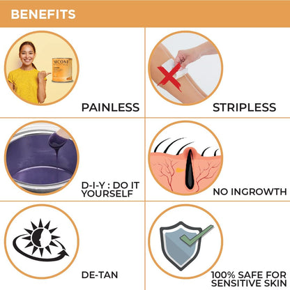 NICONI Stripless Brazilian Full Body Wax