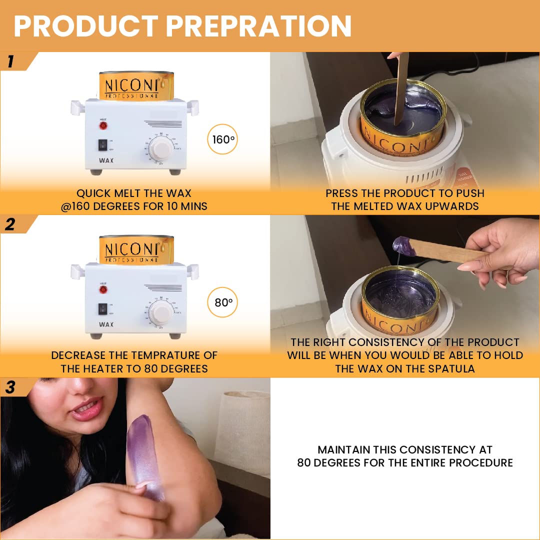 NICONI Stripless Brazilian Full Body Wax