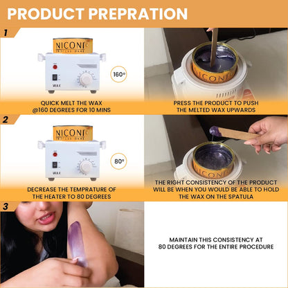 NICONI Stripless Brazilian Full Body Wax