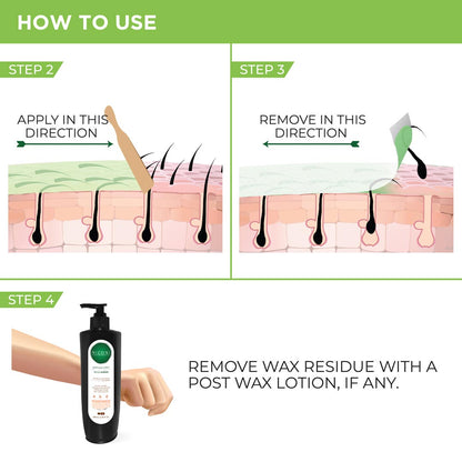 NICONI Painless Liposoluble Hair Removal Wax (Green Apple)