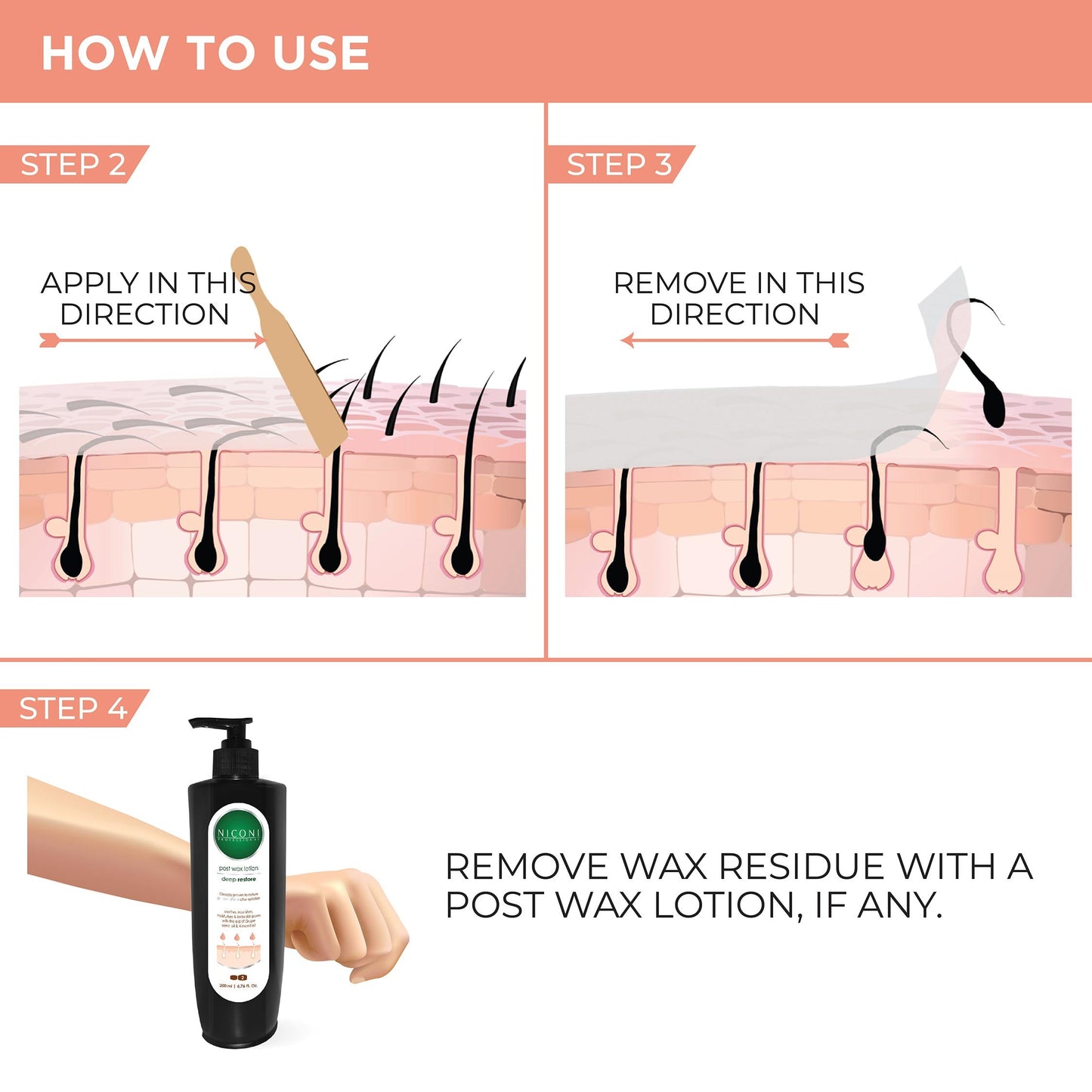 NICONI Painless Liposoluble Wax for Hair Removal (Pearl)