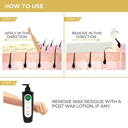 NICONI Painless Liposoluble Hair Removal Wax (White Chocolate)