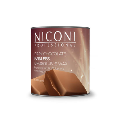 NICONI Painless Liposoluble Hair Removal Wax (Dark Chocolate)