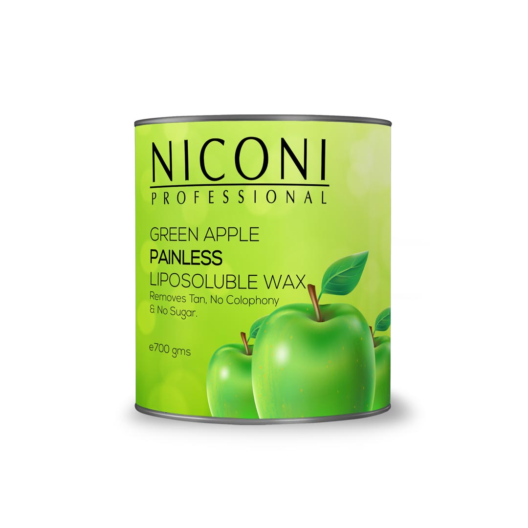 NICONI Painless Liposoluble Hair Removal Wax (Green Apple)