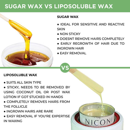 NICONI Painless Liposoluble Hair Removal Wax (Aloe Vera)