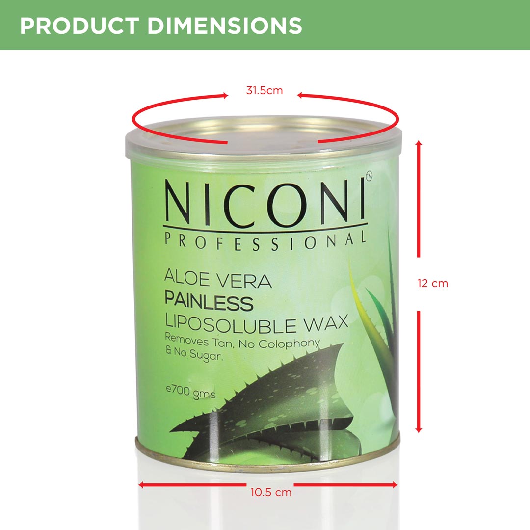 NICONI Painless Liposoluble Hair Removal Wax (Aloe Vera)