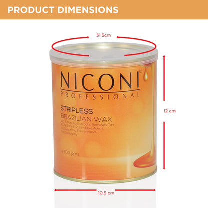 NICONI Stripless Brazilian Full Body Wax