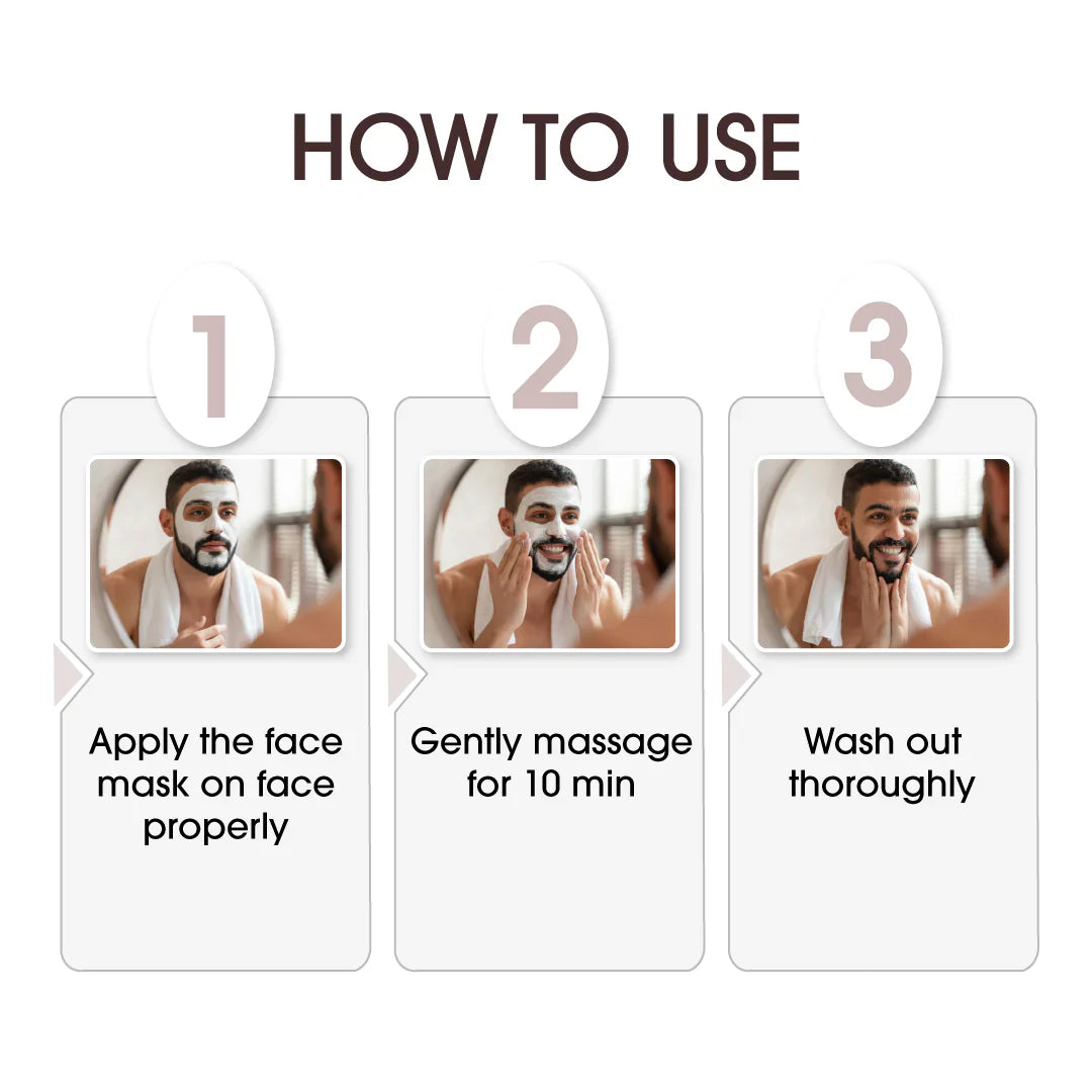 NICONI Men Enzyme De-Tan Pack For Face & Body | Buy 1 Get 1 Free🥳