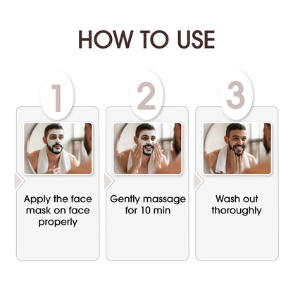 NICONI Men Enzyme De-Tan Pack For Face & Body | Buy 1 Get 1 Free🥳