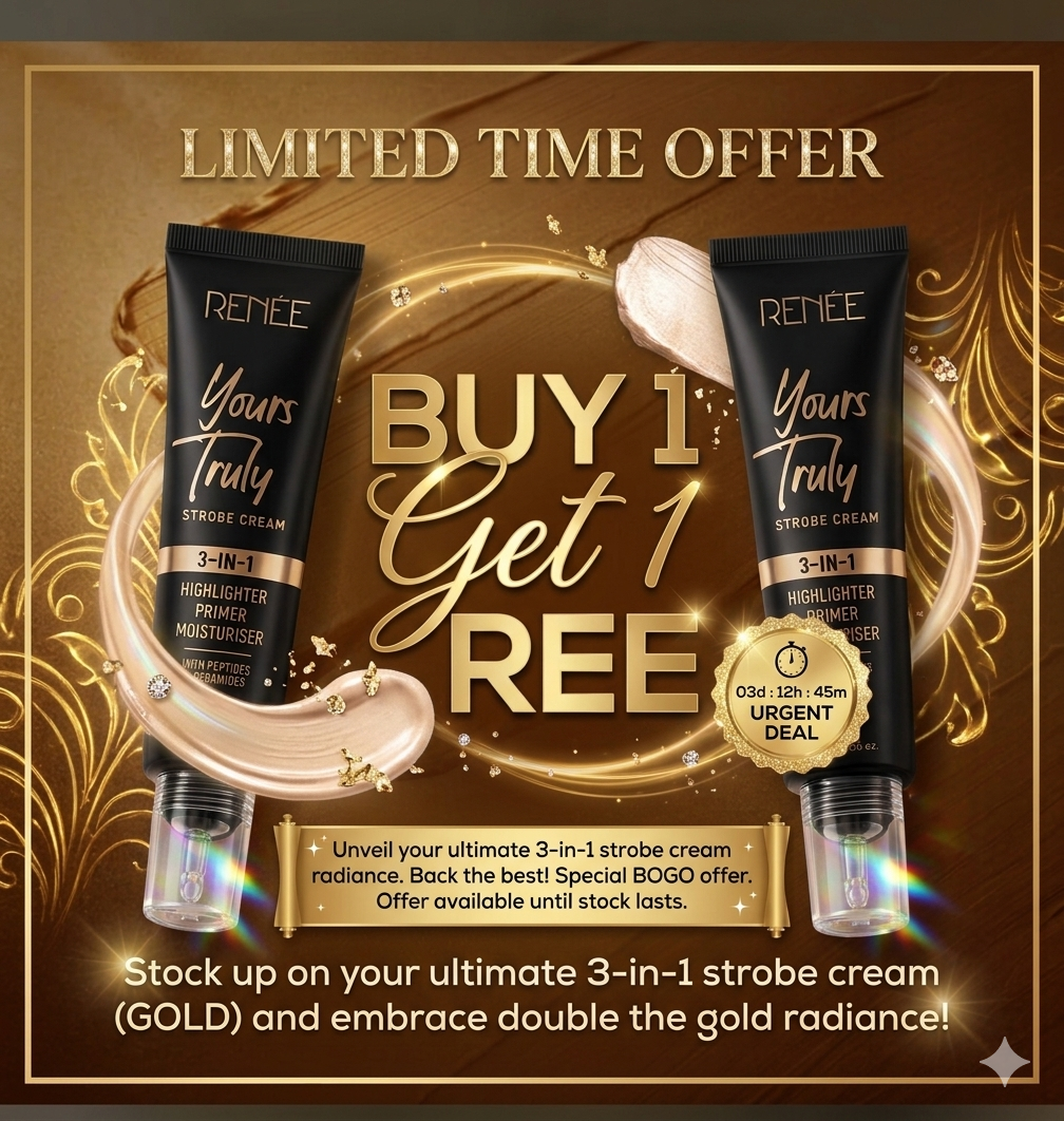 RENEE 3-In-1 Highlighter, Primer & Moisturiser | Buy 1  Get 1 Free🥳